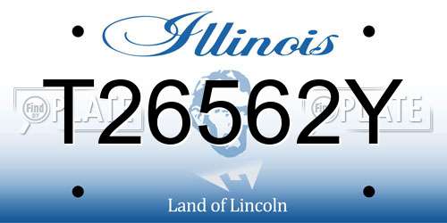 T26562Y Illinois License Plate