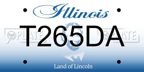 T265DA Illinois License Plate