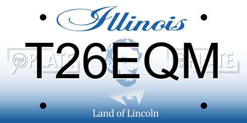 T26EQM Illinois License Plate