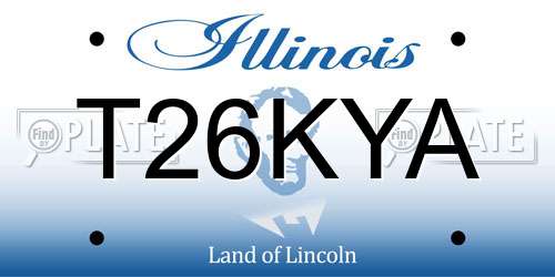 T26KYA Illinois License Plate