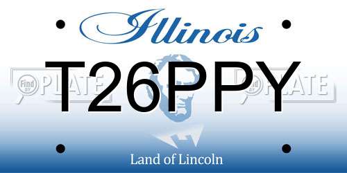 T26PPY Illinois License Plate