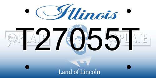 T27055T Illinois License Plate