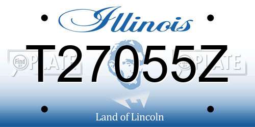 T27055Z Illinois License Plate