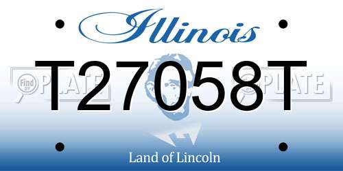 T27058T Illinois License Plate