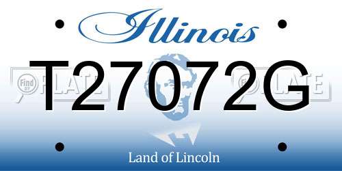 T27072G Illinois License Plate