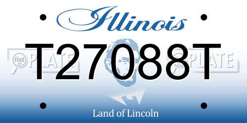 T27088T Illinois License Plate