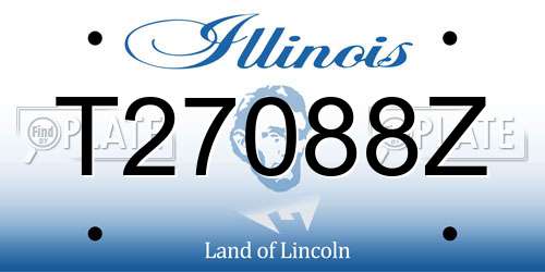 T27088Z Illinois License Plate