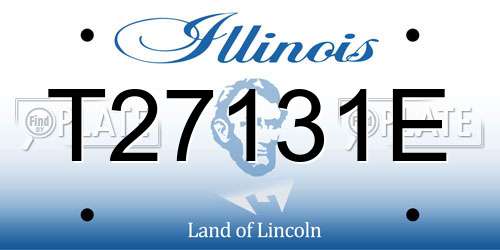 T27131E Illinois License Plate