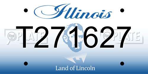 T271627 Illinois License Plate