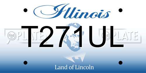 T271UL Illinois License Plate