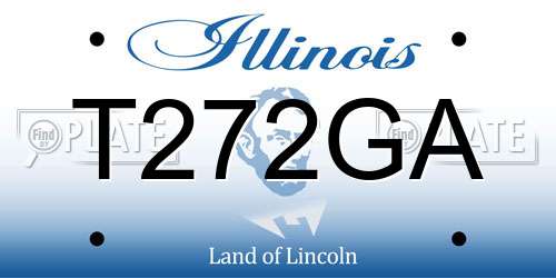 T272GA Illinois License Plate
