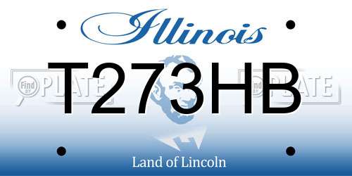 T273HB Illinois License Plate