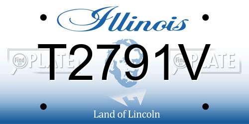T2791V Illinois License Plate