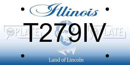 T279IV Illinois License Plate