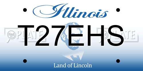 T27EHS Illinois License Plate