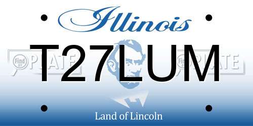T27LUM Illinois License Plate