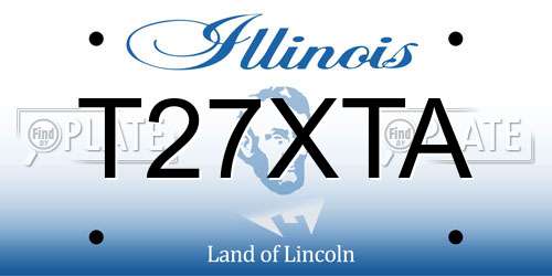 T27XTA Illinois License Plate