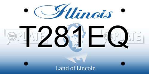 T281EQ Illinois License Plate