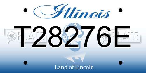 T28276E Illinois License Plate