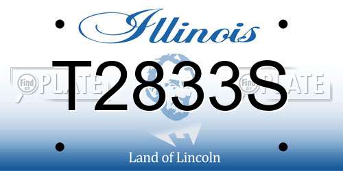 T2833S Illinois License Plate