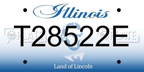 T28522E Illinois License Plate