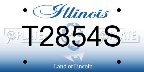 T2854S Illinois License Plate