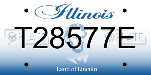T28577E Illinois License Plate