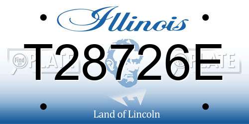 T28726E Illinois License Plate