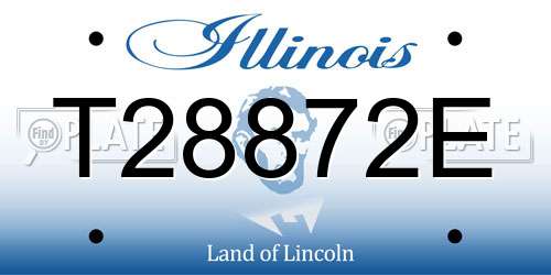T28872E Illinois License Plate