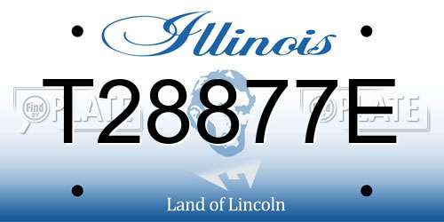 T28877E Illinois License Plate