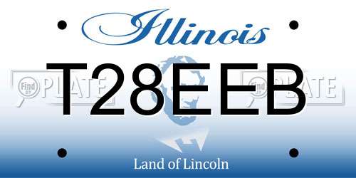 T28EEB Illinois License Plate