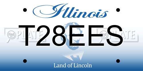 T28EES Illinois License Plate