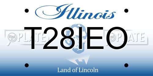 T28IEO Illinois License Plate