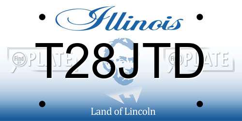T28JTD Illinois License Plate