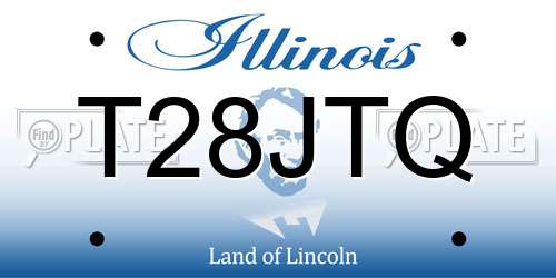 T28JTQ Illinois License Plate
