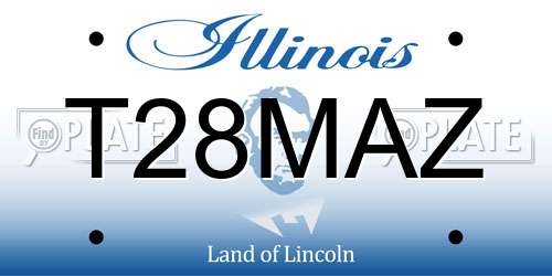 T28MAZ Illinois License Plate