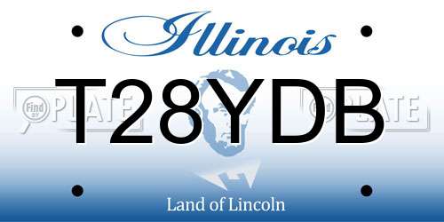 T28YDB Illinois License Plate