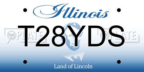T28YDS Illinois License Plate