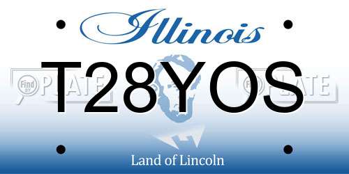 T28YOS Illinois License Plate