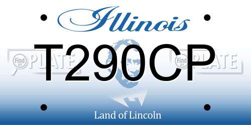 T290CP Illinois License Plate