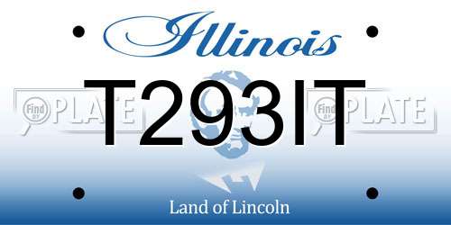 T293IT Illinois License Plate