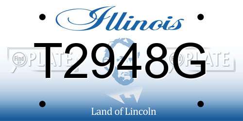 T2948G Illinois License Plate