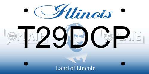 T29DCP Illinois License Plate