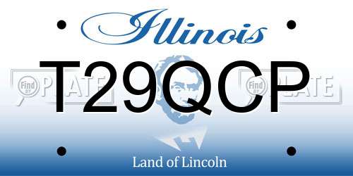 T29QCP Illinois License Plate