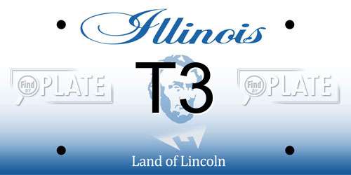 T3 Illinois License Plate