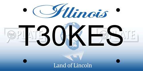 T30KES Illinois License Plate