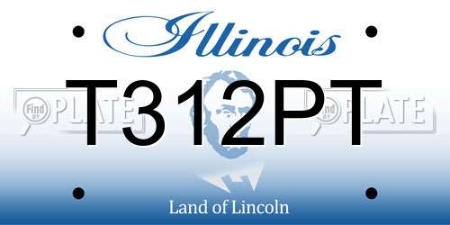 T312PT Illinois License Plate