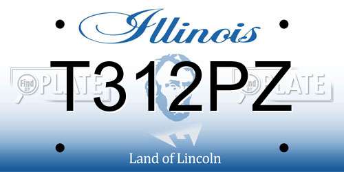 T312PZ Illinois License Plate