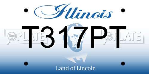 T317PT Illinois License Plate