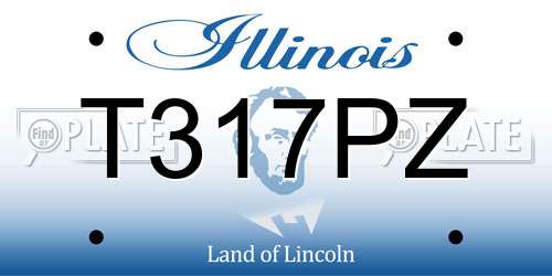 T317PZ Illinois License Plate